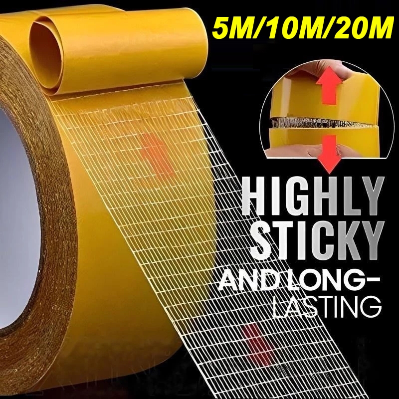 3H Pita Penkat Dua Sisi Kain Jaring Lekatan Kuat Tanpa Jeak/ความหนืดสูงผ้าตาข่ายเทป