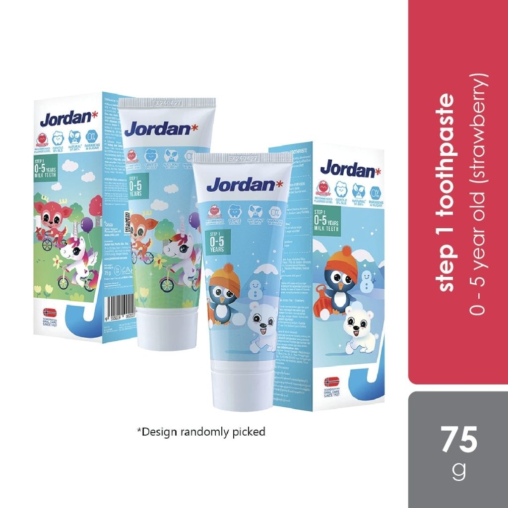 ยาสีฟัน Jordan Step 1 75g สําหรับ 0-5 ปี
