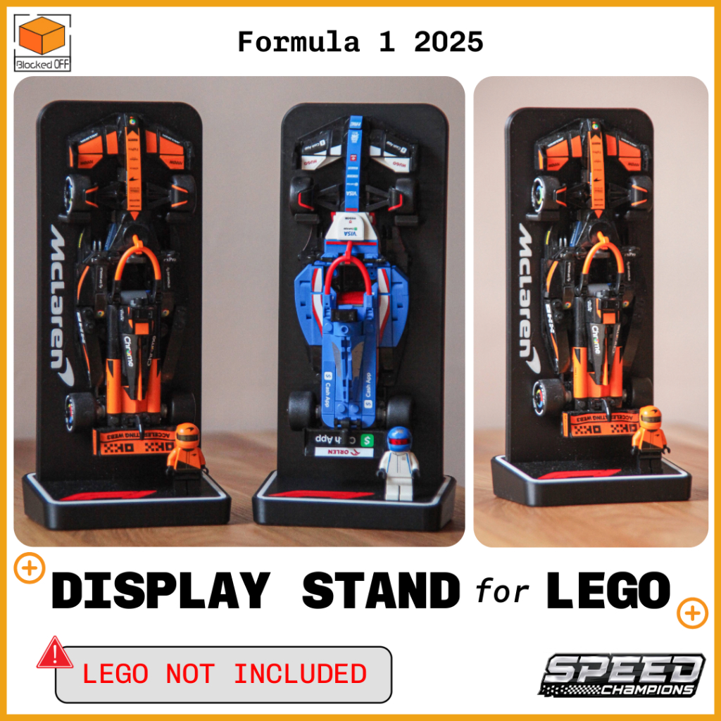 ขาตั้งจอแสดงผลสําหรับ Lego Speed Champions F1 2025 (แนวตั้ง)