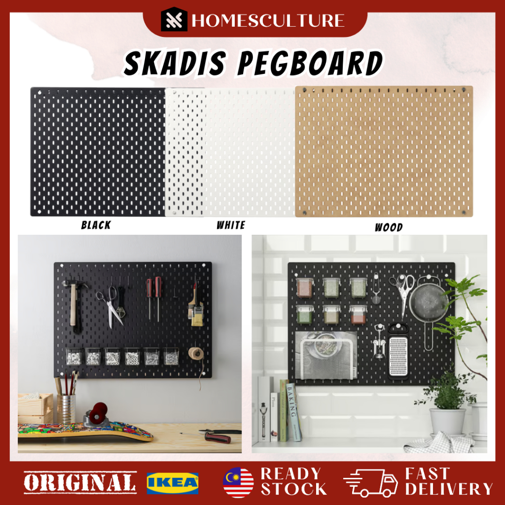 SKADIS Pegboard Wall Mounting Board Noticeboards