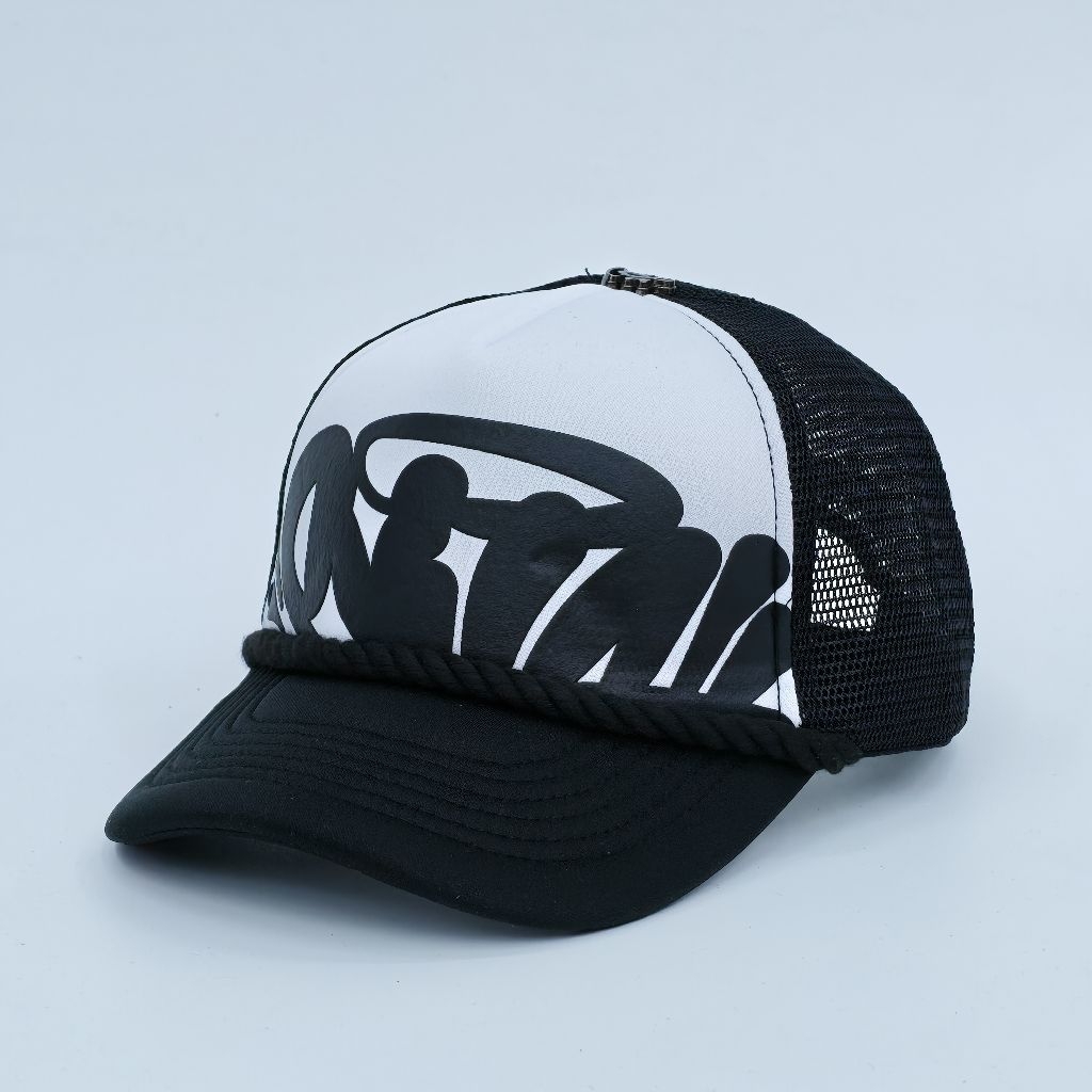 Syna World Rope Trucker cap สีดําสีขาวแฟชั่น Unisex