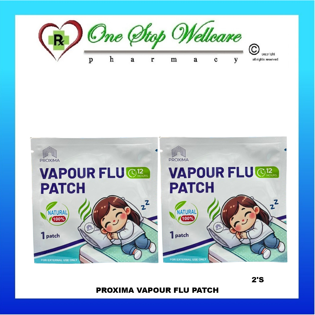 PROXIMA TAMPALAN VAPOR FLU (2 KEPING) / PROXIMA VAPOR FLU PATCH 2 PATCHES (EXP:01/2029)