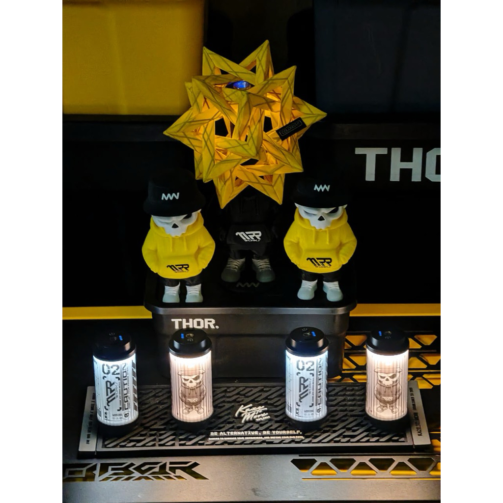 MRRWORKS 38Explore Camping Light Skull Series สติกเกอร์