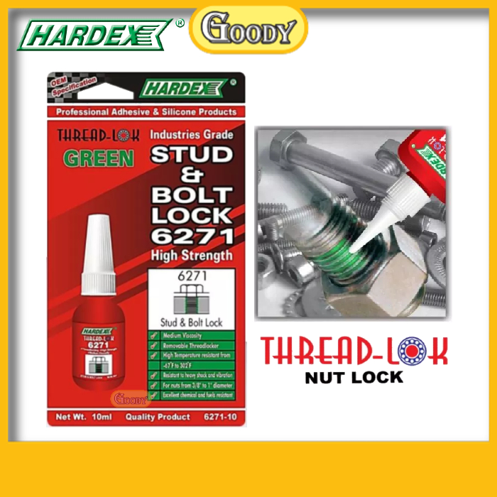 HARDEX 6271 Thread Lock Stud & Bolt Lock - 10ml