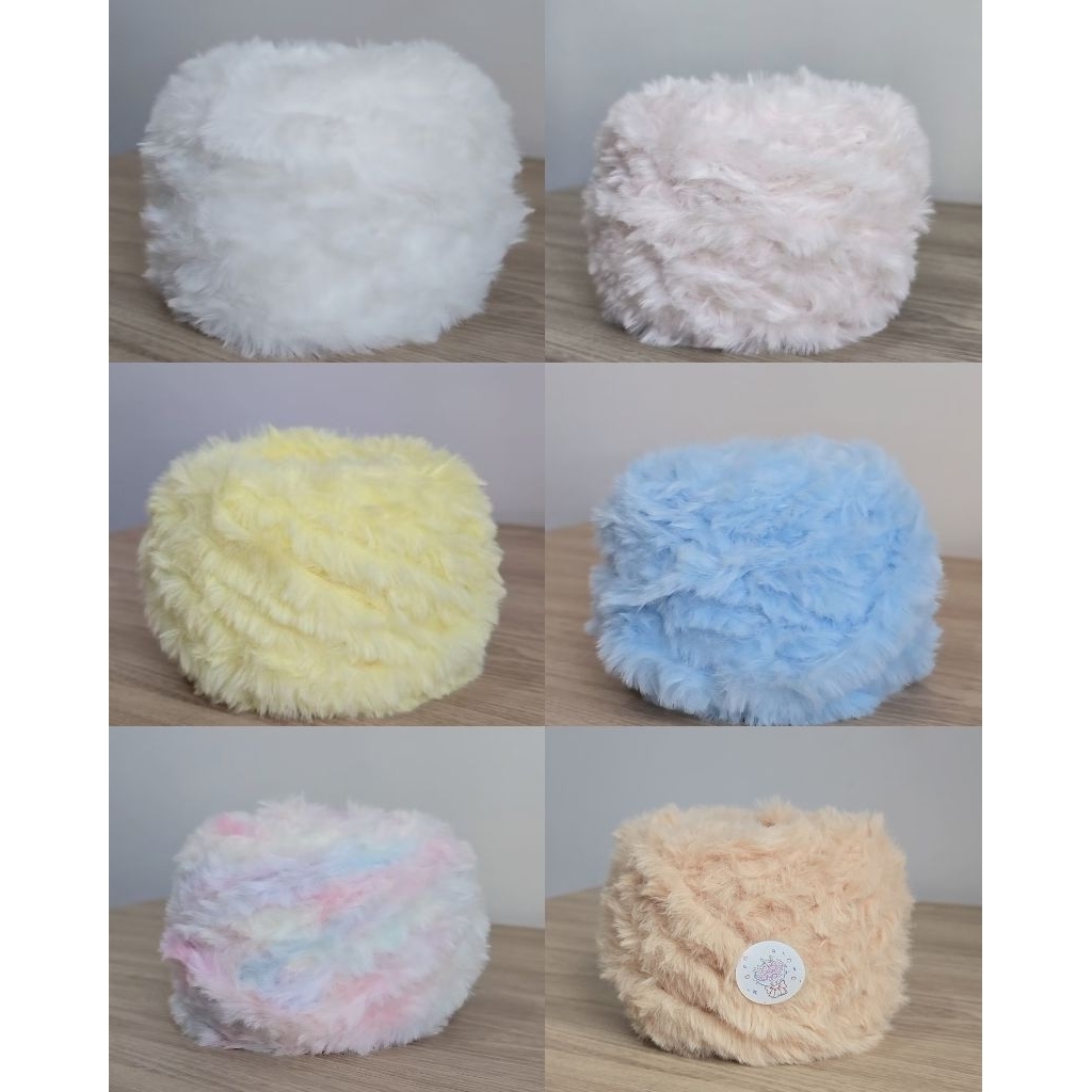 [100g]Bang Bulu Soft Fluffy Yarn 优质皮草线