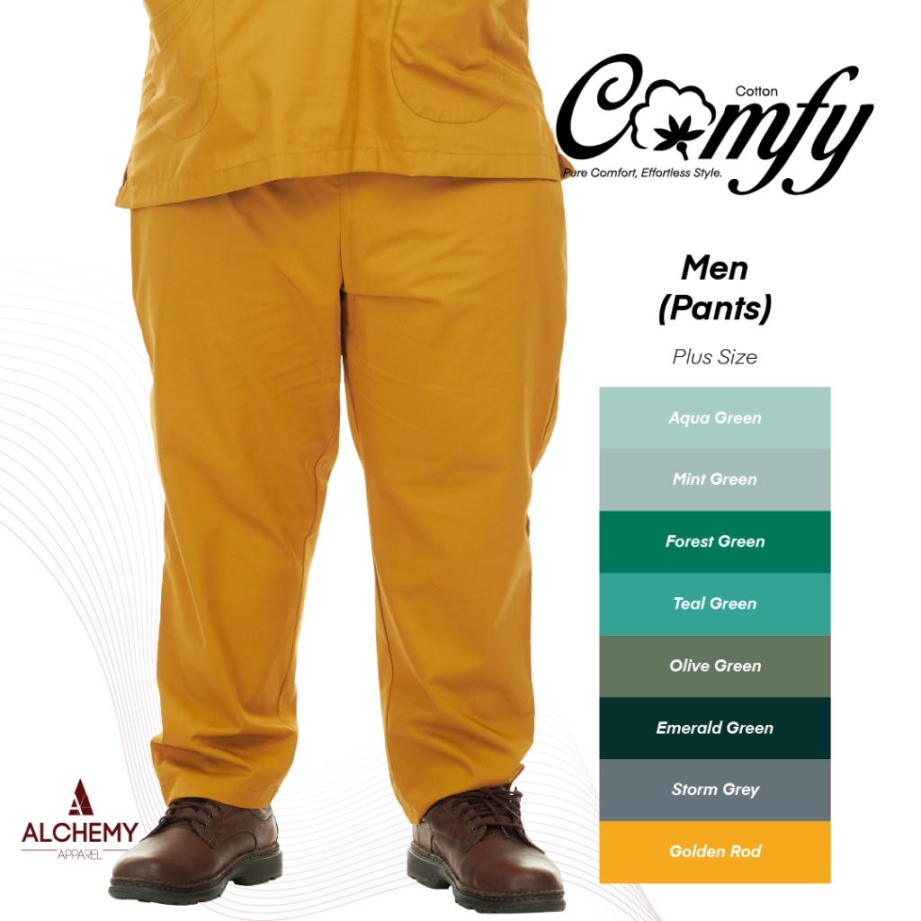 Men Pants Scrub Suit Comfy Cotton
