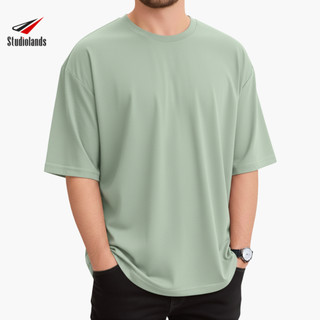Baju Oversize Tee Lelaki 230GSM Premium Loose Fit T-Shirt Unisex by Studiolands