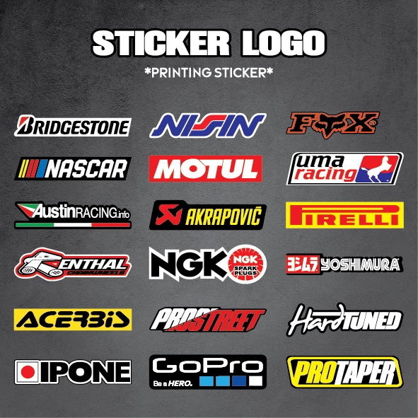 สติ๊กเกอร์พิมพ์ลายโลโก้รถจักรยานยนต์ 18 LOGO TO CHOOSE ️ALL ️