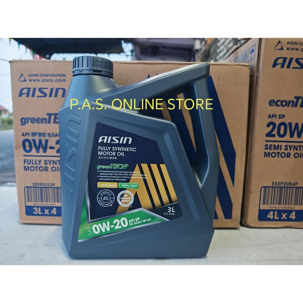 AISIN FULLY SYNTHETIC MOTOR OIL 0W-20 3L