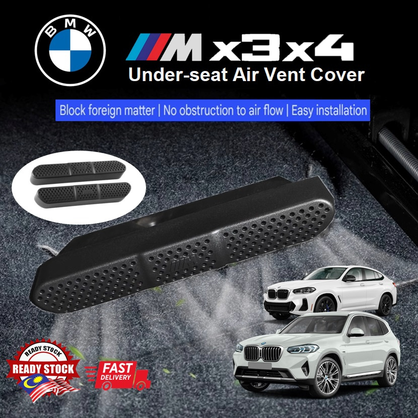 BMW X3/X4 (2018-2026 Present) ฝาครอบช่องระบายอากาศใต้เบาะ 1Set/2pcs -