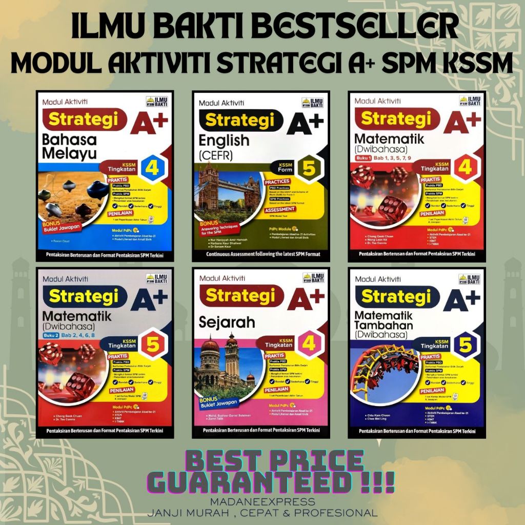 [XPRESS] BESTSELLER BAKTI SCIENCE: (หมดอายุ 2026) A+ STRATEGY ACTIVITY MODULE LEVEL 4 & 5 KSSM