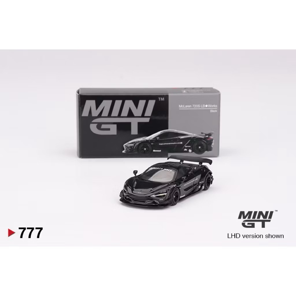 1/64 Mini GT 777 McLaren 720S LB★ทํางานสีดํา