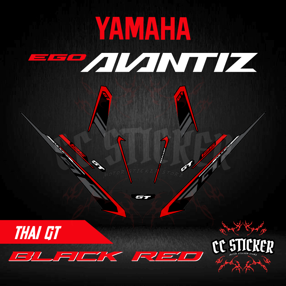 YAMAHA EGO AVANTIZ 125 มอเตอร์สติ๊กเกอร์ STRIPE 2016 GT 125 SPECIAL EDITION สติ๊กเกอร์ร่างกาย