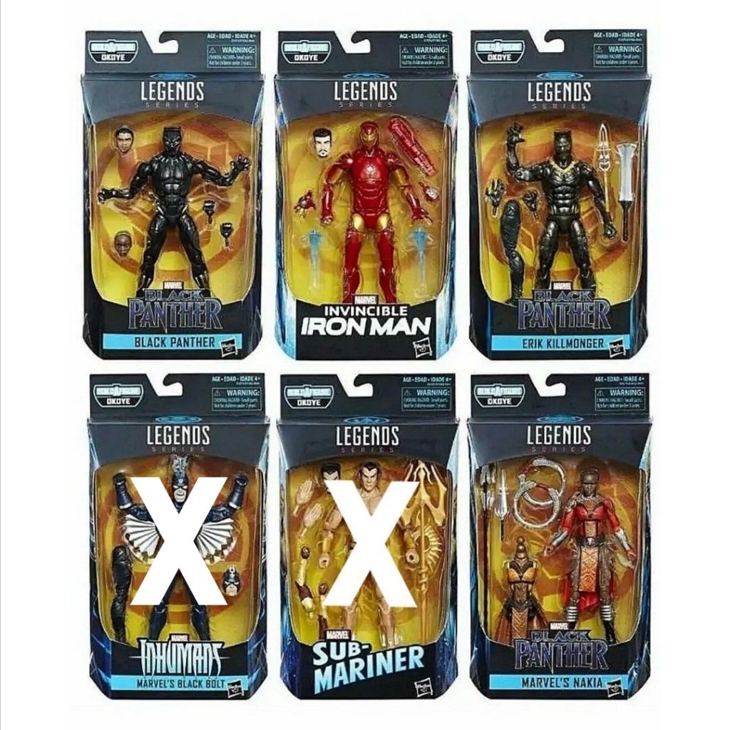ซีรีส์ Marvel Legends Black Panther (ชุด 4 ชิ้น - BAF Okoye)