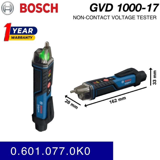 BOSCH GVD 1000-17 PROFESSIONAL NON - CONTACT VOLTAGE TESTER ( TEST PEN )