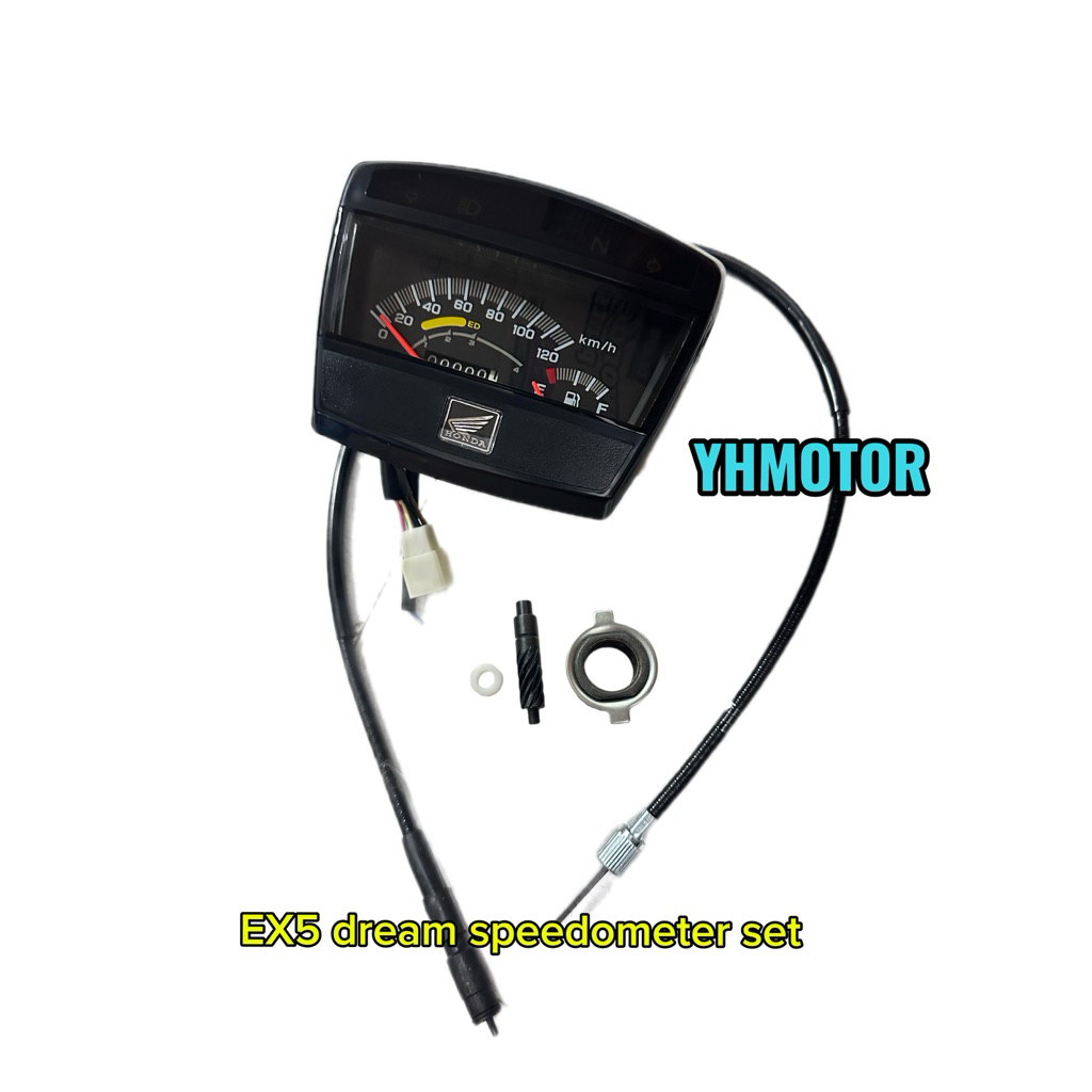 ชุดมิเตอร์ Honda EX5 Dream STD Speedometer KM/H + Kabel Meter Plug & Play