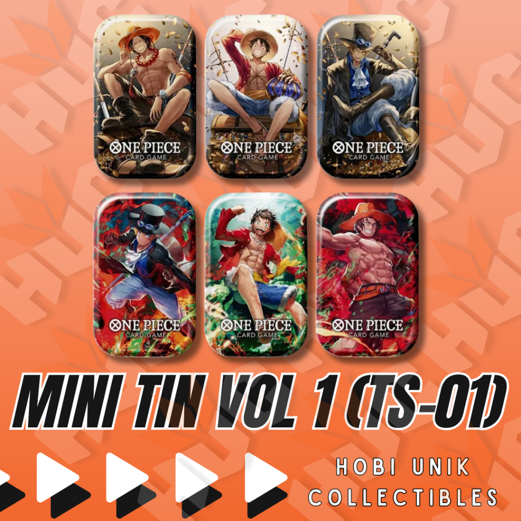 (Live Rip)[TS-01] One Piece Mini Tin TCG : Mini Tin Pack Set TS-01 Tin