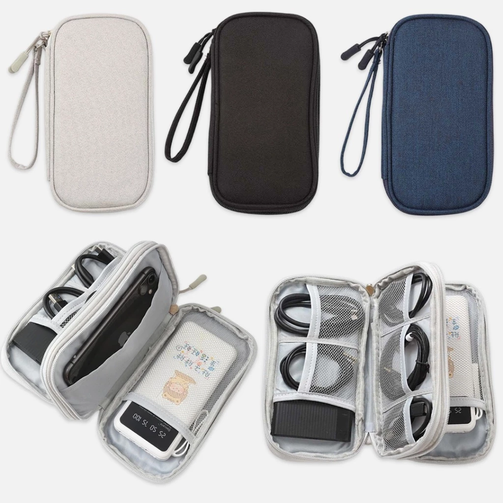 Travel Digital Gadget Organizer Cable Pouch Multi-function Storage Bag