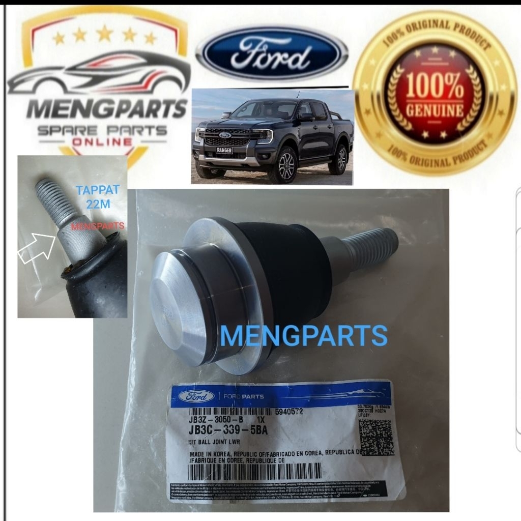 ** FORD RANGER T8 2.0 HIGH SPEC & T9 2.0 2019Y 2024Y LOWER BALL JOINT * 22M * JB3Z-30-50B JB3C-33-95