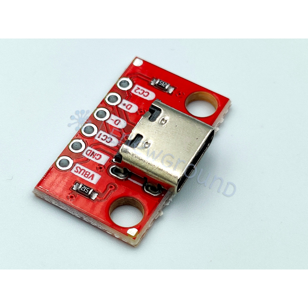 บอร์ดเชื่อมต่อ USB 3.1 เป็น DIP (ตัวเมีย Type-C, 16P ถึง 2.54 มม.)