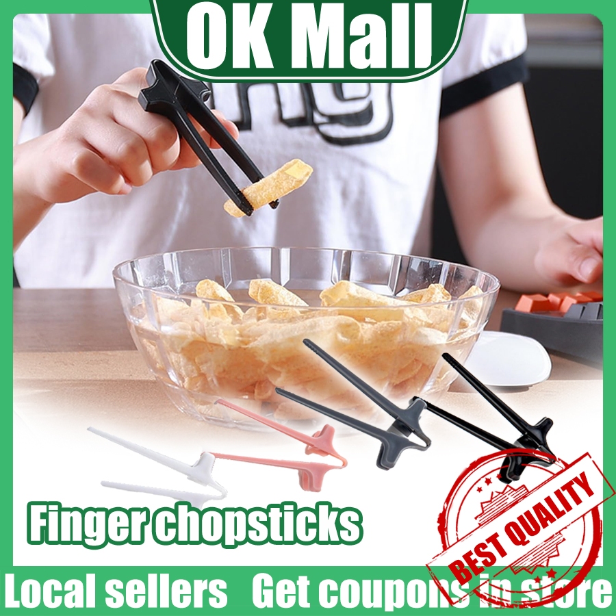 Lazy Auxiliary Chop Clip/Finger Ring Snack Holder/No Dirty Hands Design/Lazy Gamer Must-Have Artifact
