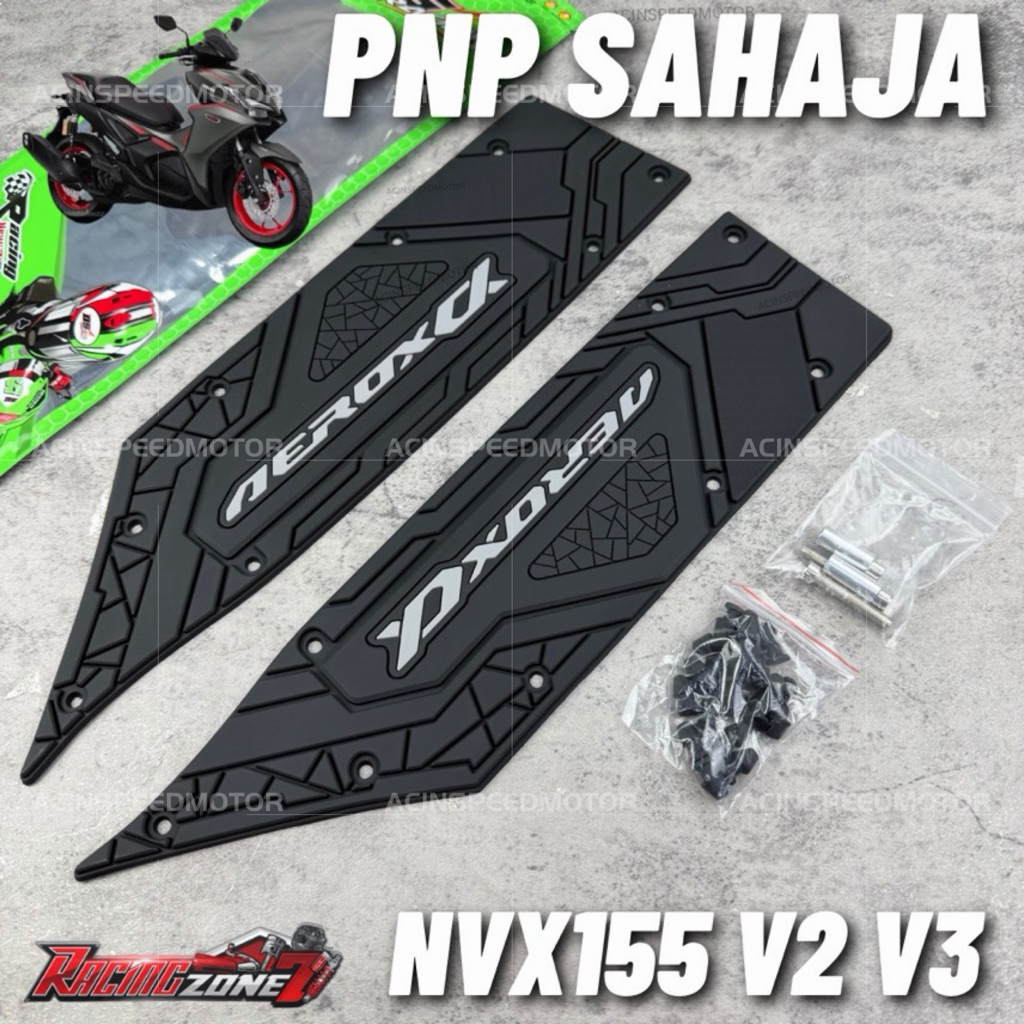 (PNP SAHAJA) NVX155 V2 V3 Abs พรมพักเท้าเหยียบยางซิลิโคน/ NVX V3 พรม Pijak Kaki/ NVX Tapak Kaki/ NVx