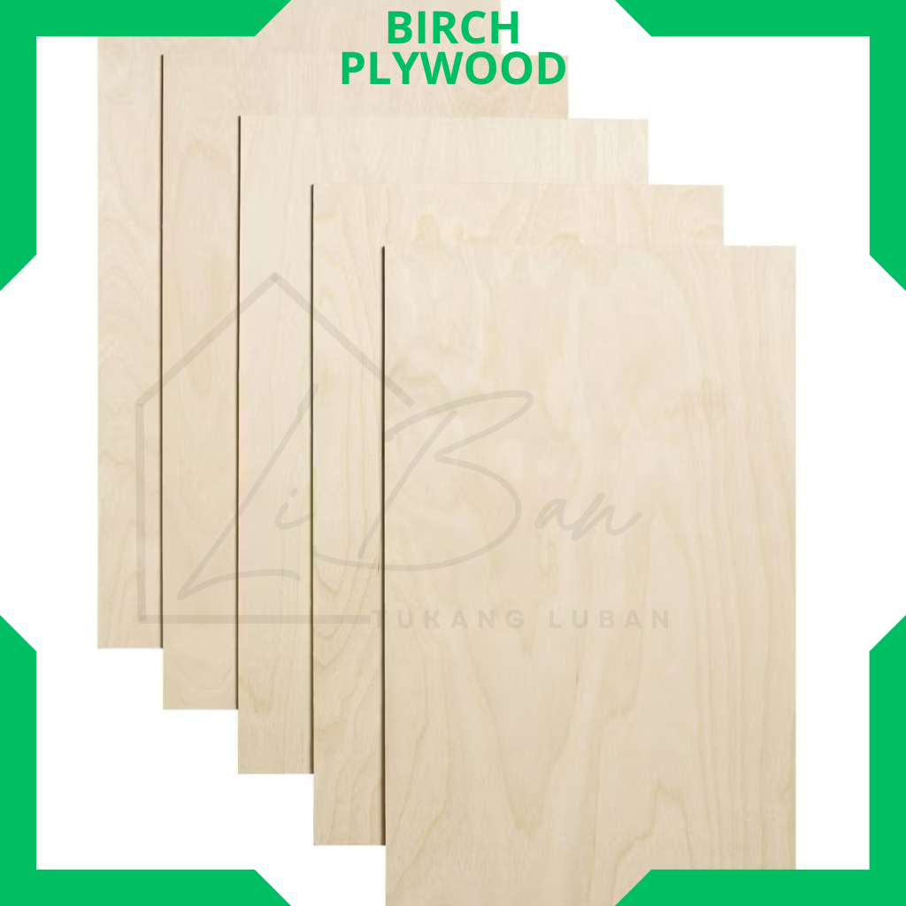 Birch Videcite (ขนาด A2) (สําหรับ Laser Cut , Art & more) 4mm, 6mm, 9mm, 12mm, 15mm, 18mm, 25mm