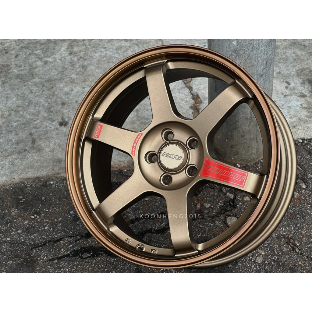 รถใหม่ Sport Rim Flow Forming RAYS VOLK RACING TE37SL ล้อ 17x7.5J 5x100 ET38 HBP -
