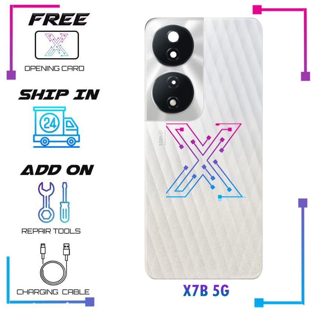 ฝาหลังสําหรับ HONOR X7B 5G - คุณภาพกระจกหลัง