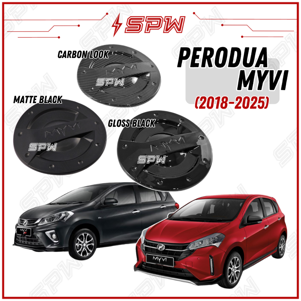 Perodua Myvi (2018-2025) MG3 G3 ฝาถังน้ํามันเชื้อเพลิงฝาครอบ Garnish สี Myvi Gen3 ABS อุปกรณ์เสริมภา