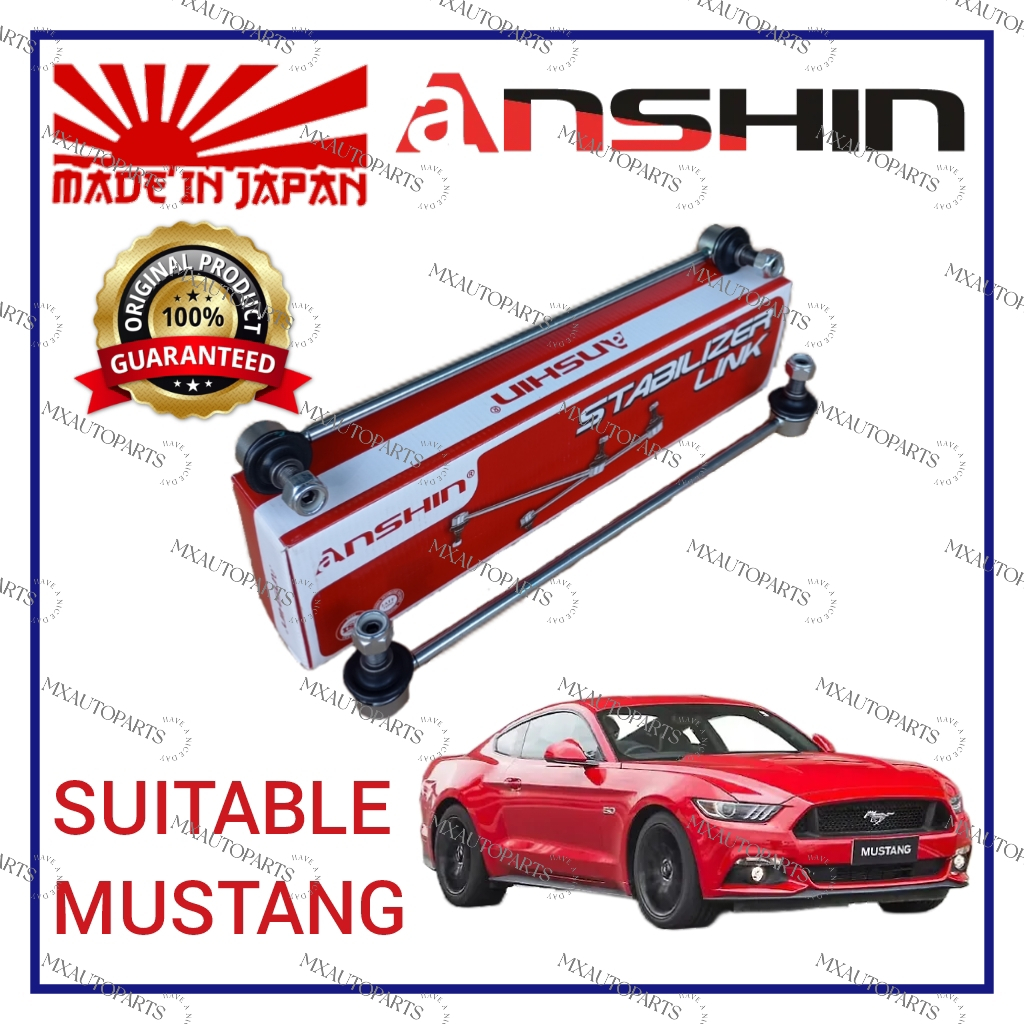 ANSHIN JAPAN FRONT & REAR STABILIZER LINK FORD MUSTANG S550 GEN6 15-23Y ABSORBER LINK SET