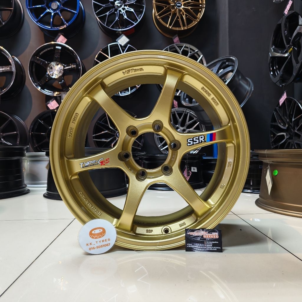 [1PC] New Sport Rim 4X4 18 นิ้ว Type-C RS SSR 18X9.5JJ ET25 6H139.7 GOLD
