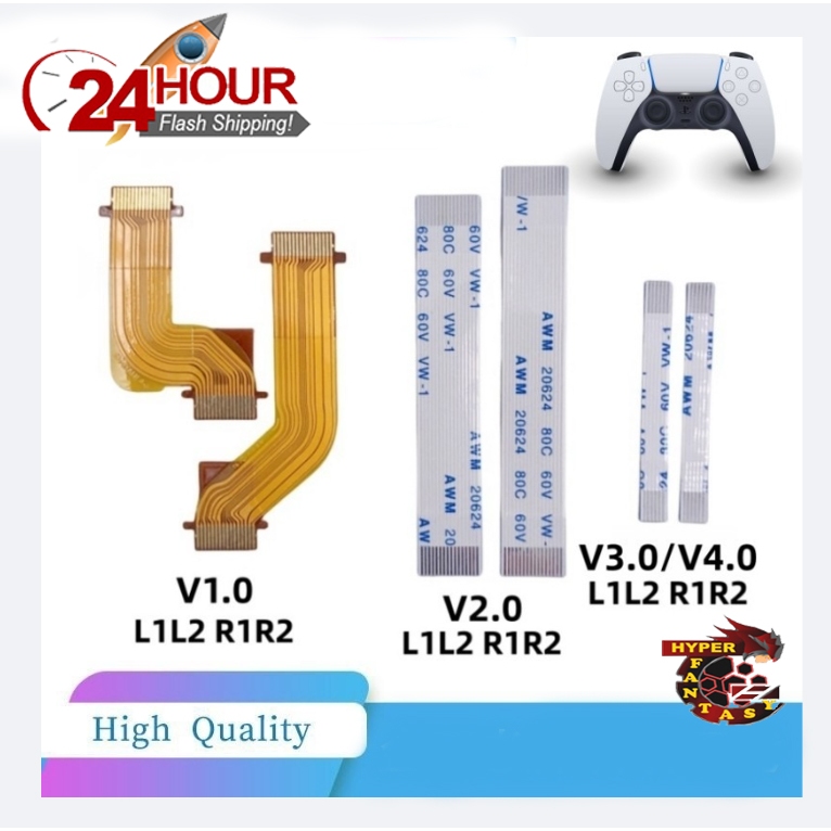PS5 DS5 Dualsense LR สาย L2R2 L1R1 สายริบบิ้นปุ่ม Conect V1.0 2.0 3.0 4.0