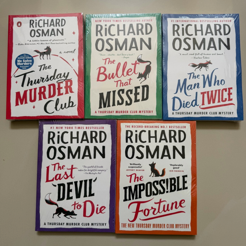 Thursday Murder Club 45 Books Series โดย Richard Osman The Thursday Murder Club, The Man Who Died Twice
