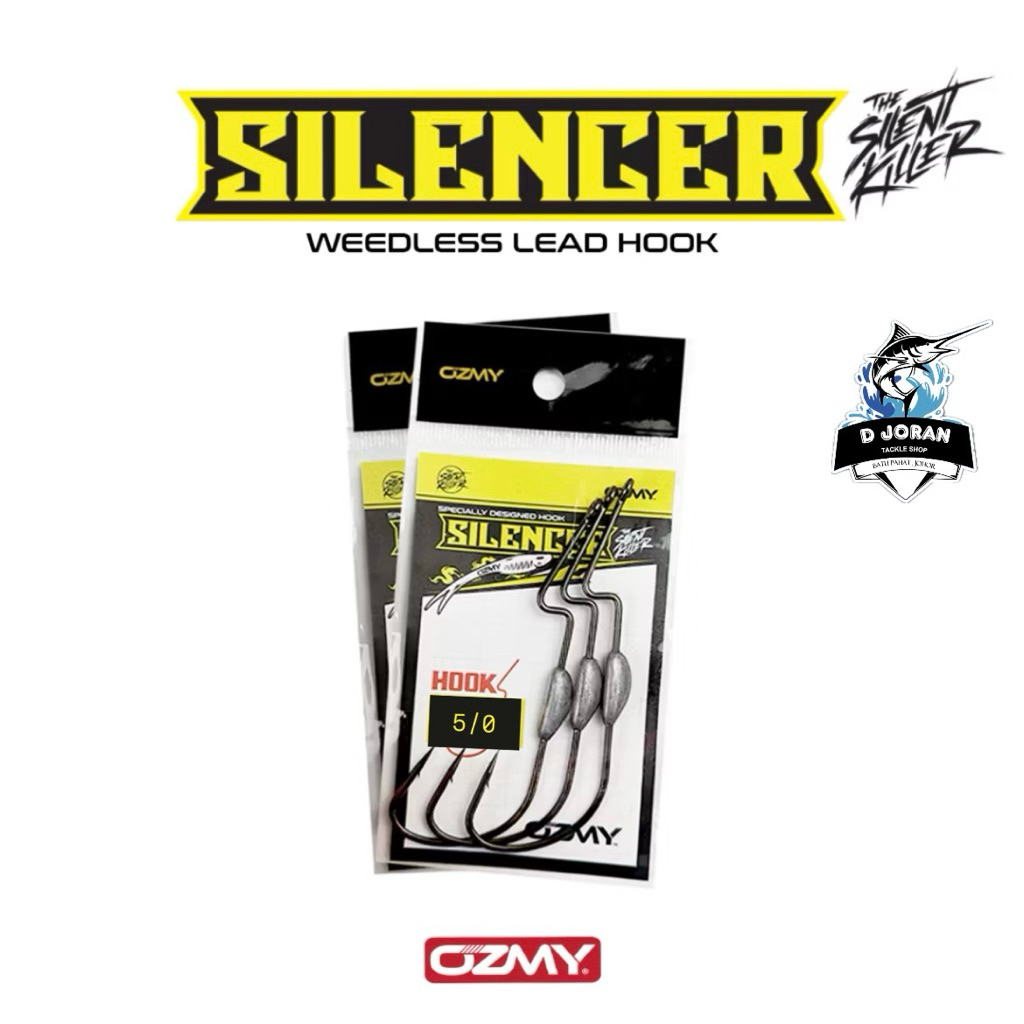 OZMY WEEDLESS LEAD HOOK 3/0 & 5/0 สําหรับ SOFTPLASTIC