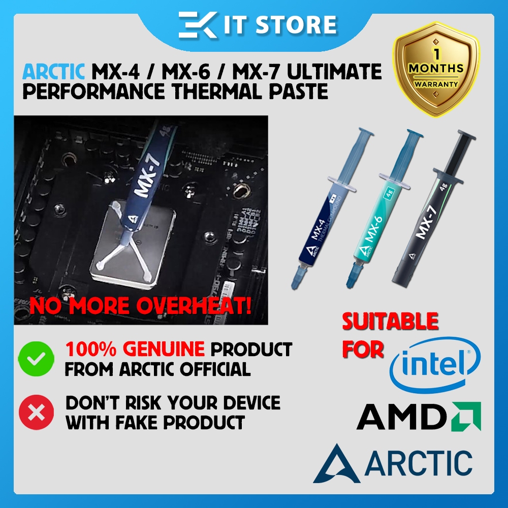 Arctic MX4 / MX6 / MX 7 วางความร้อน Ultra Performance Compound สําหรับระบายความร้อน CPU PS4 PS5 PC