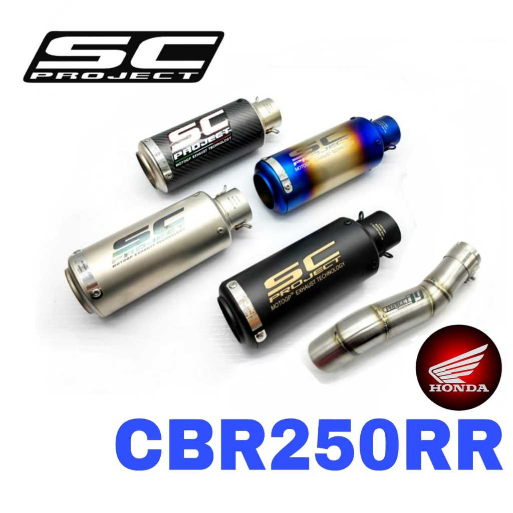 ท่อไอเสีย Honda CBR250RR สลิปออนท่อสแตนเลส SC โครงการท่อไอเสียมอเตอร์อุปกรณ์เสริม CBR 250 RR Ekzos S