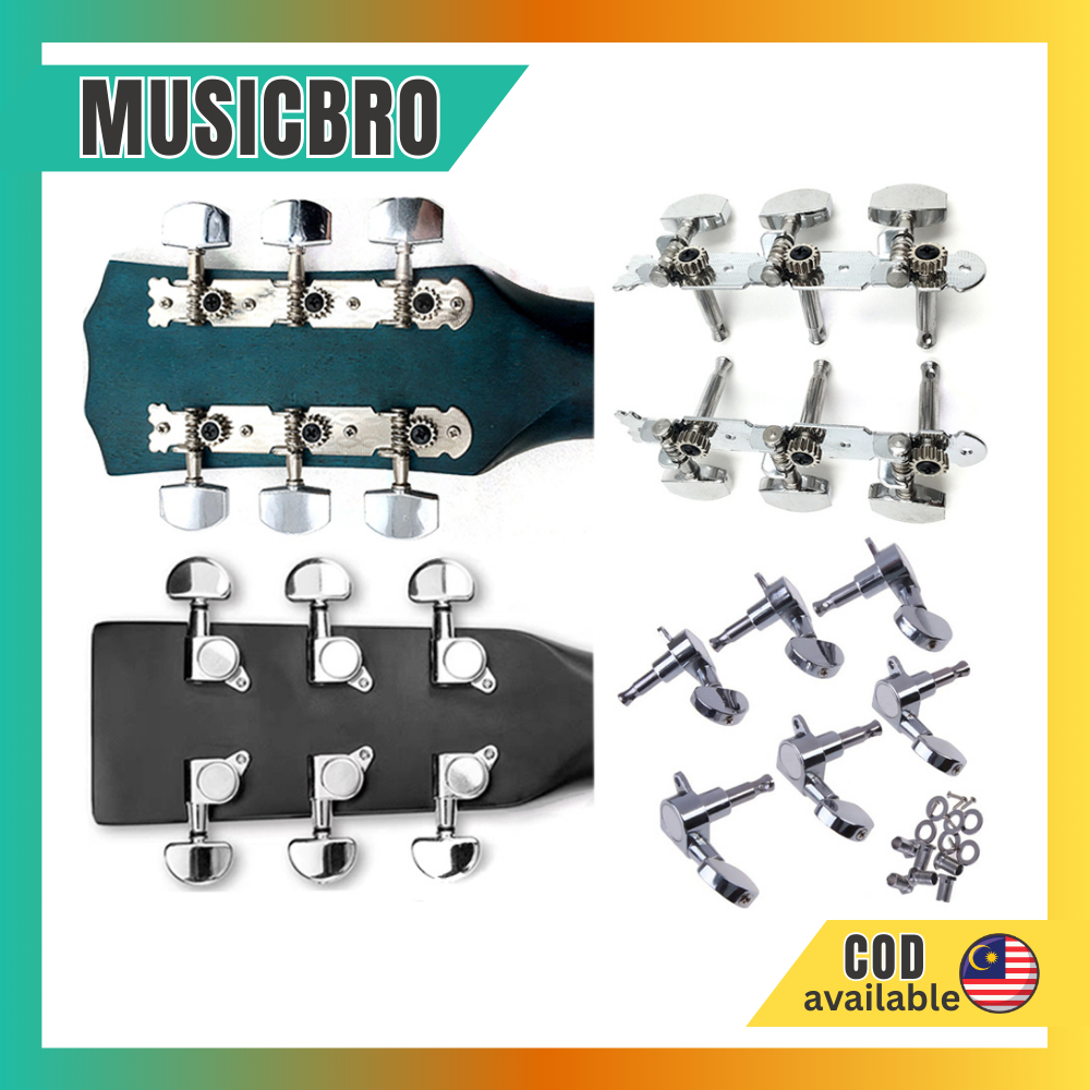 หัวกีตาร์ Gitar Kapok หัวเครื่องกีตาร์โปร่ง หัวกีตาร์ Tuning Peg Gitar Kapok Tuning Peg 3R 3L