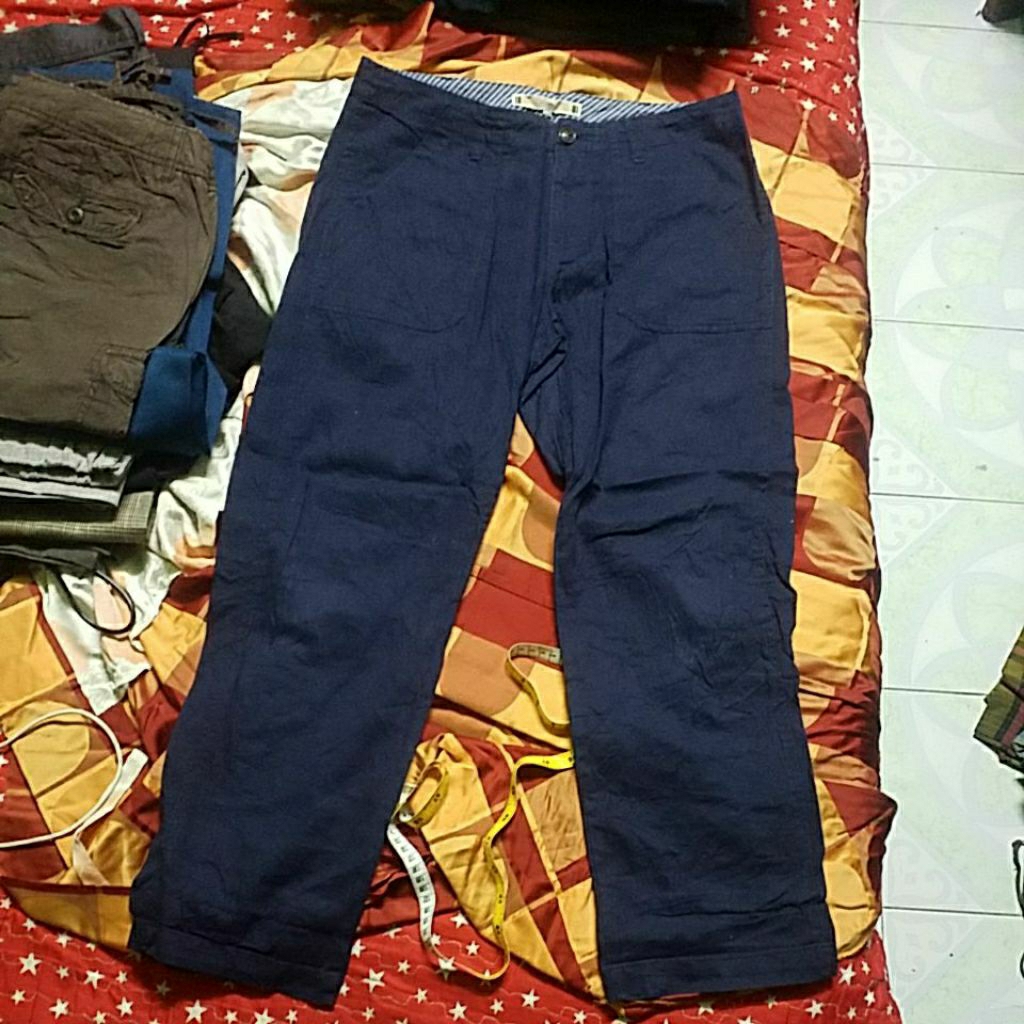 BUSH PANT WIDE LEG NAVY BLUE SIZE 32X37 INCH