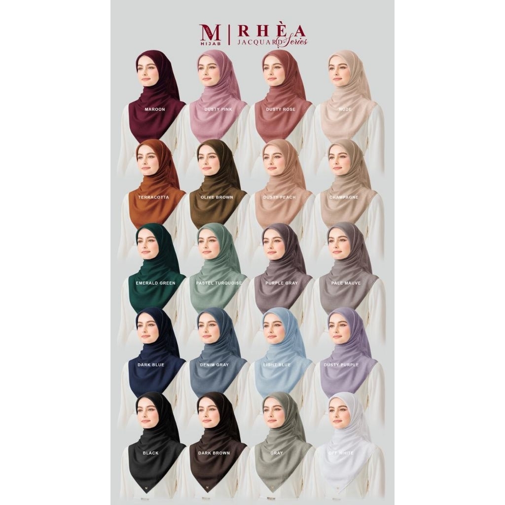MINAZ HIJAB RHA JACQUARD PLAIN SERIES