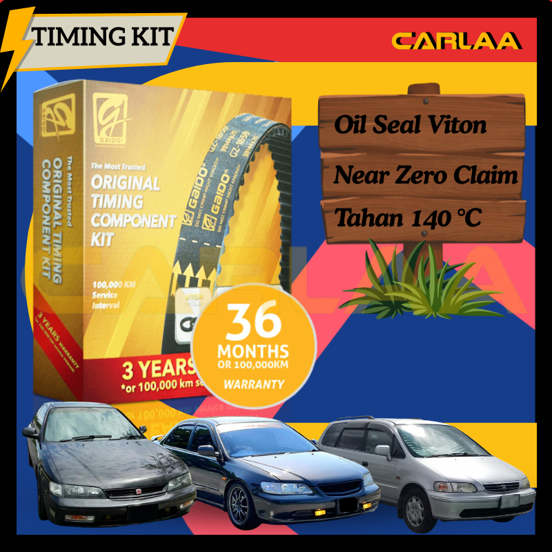 GAIDO JAPAN QUALITYHONDA SV4 2.2 V-TECH,CD7,F22B,ODYSSEY 2.3 RA3,4,6,7,ACCORD S86TIMING BELT /BEARIN