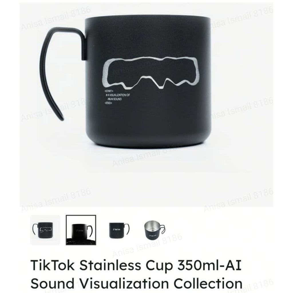 TikTok Stainless Cup 350ml-AI Sound Visualization Collection