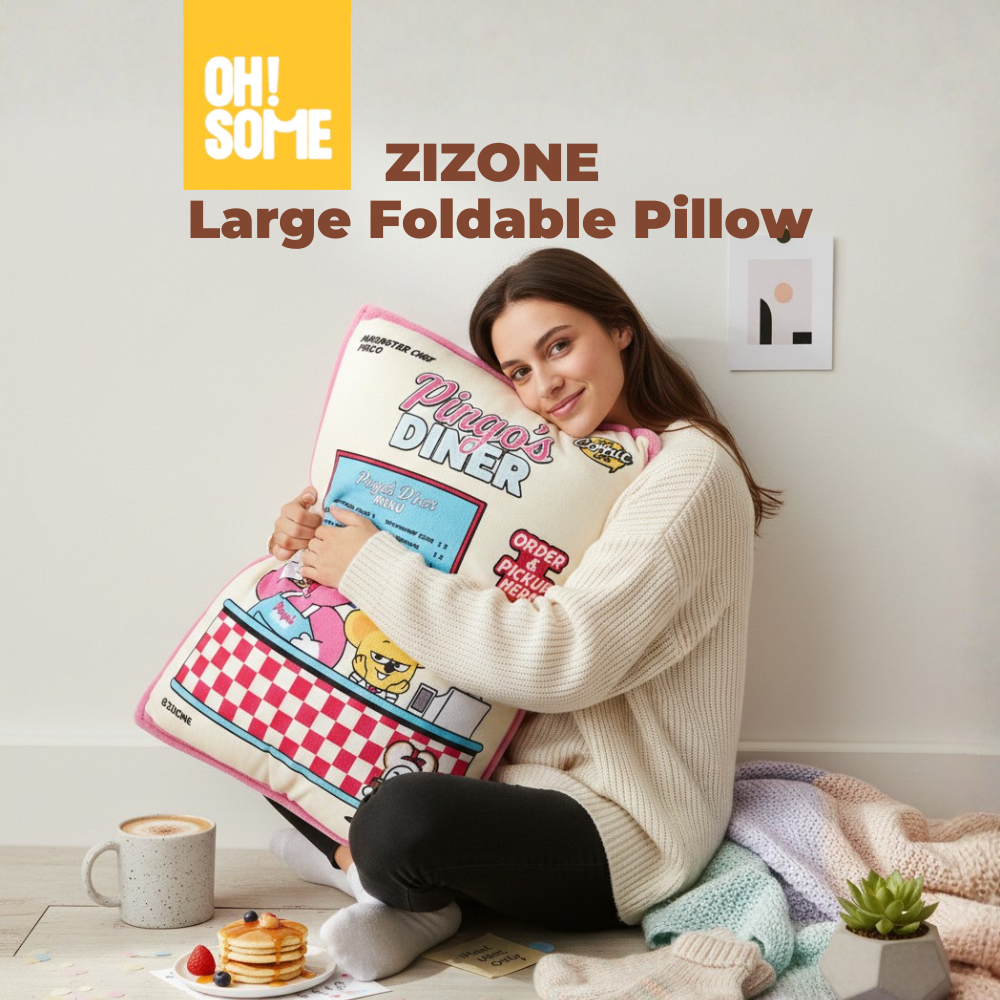 OHSOME x Zizone- หมอนพนักพิง Zizone แบบพับได้ขนาดใหญ่ 70 x 40 ซม. เบาะโซฟานุ่มสบาย หมอนตกแต่ง
