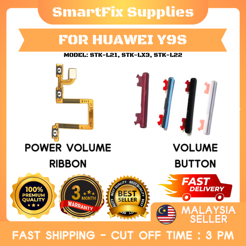 Huawei Y9S STK-L21, STK-LX3, STK-L22 ปุ่มเปิดปิด + Volume Ribbon Flex On Off & Volume ปุ่ม