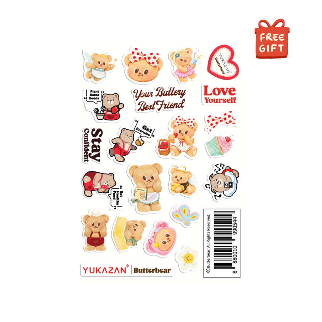 สติ๊กเกอร์ Yukazan x Butterbear (FOC)