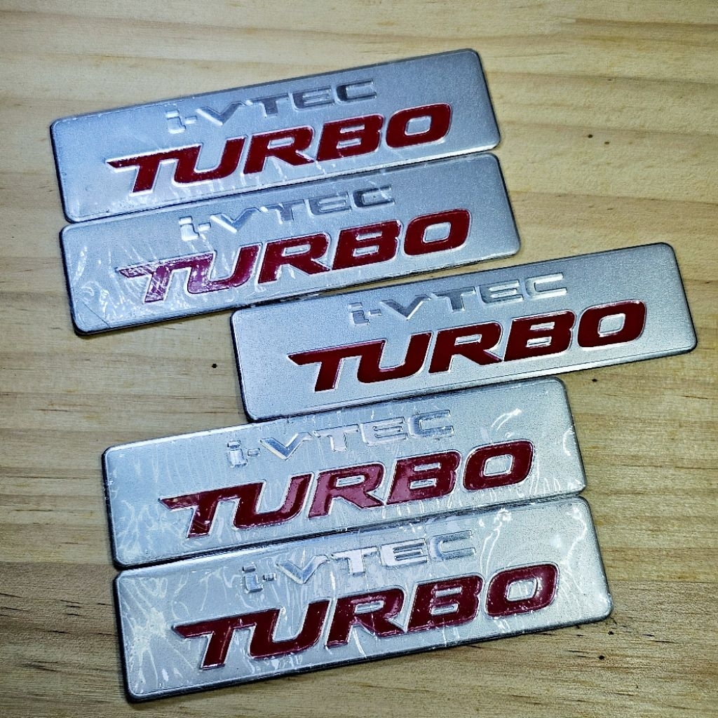 I-vtec turbo logo สติ๊กเกอร์ติดรถ Emblem Lettermark Logo I-VTEC TURBO