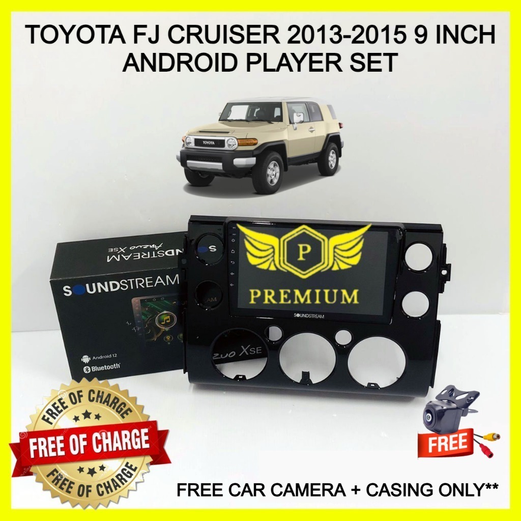 SOUNDSTREAM TOYOTA FJ CRUISER 2013-2015 9 INCH ANDROID PLAYER (ฟรีกล้องติดรถยนต์ + CASING)