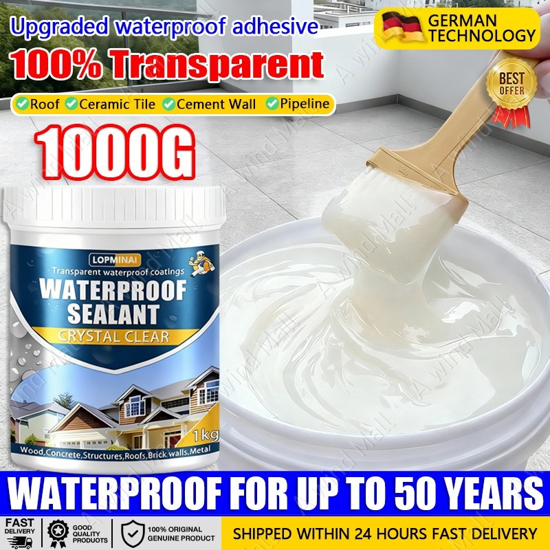 กาวกันน้ํา โปร่งใส gambo kalis air Leak-Proof เคลือบกันน้ําในห้องน้ํา เหมาะสําหรับผนังทุกประเภท