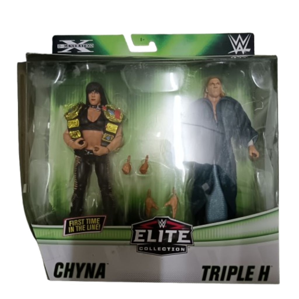 (กล่องเสียหาย) Mattel WWE Elite 2-Pack Chyna & Triple H Wrestling Figure DX
