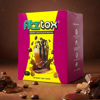 READYSTOCK ORI HQ DNS BEAUTY FITZTOX MOCHA CHOCOLATE MINUMAN DETOX TRIAL [7 SACHET]